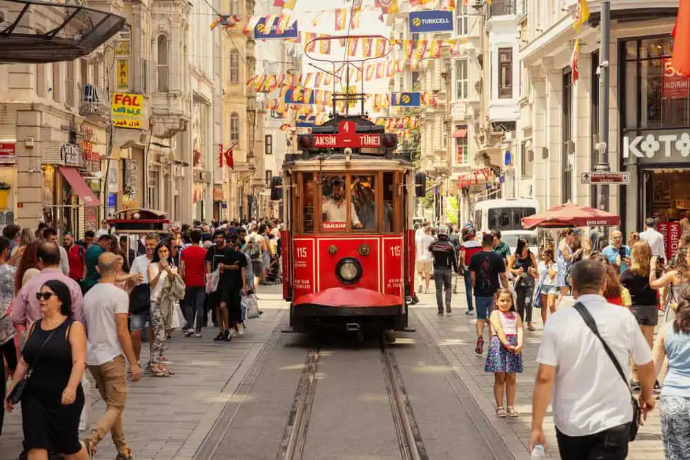 nostalgic tram in Istanbul