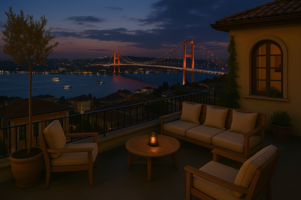 Bosphorus Bridge: Iconic Rooftops with a View