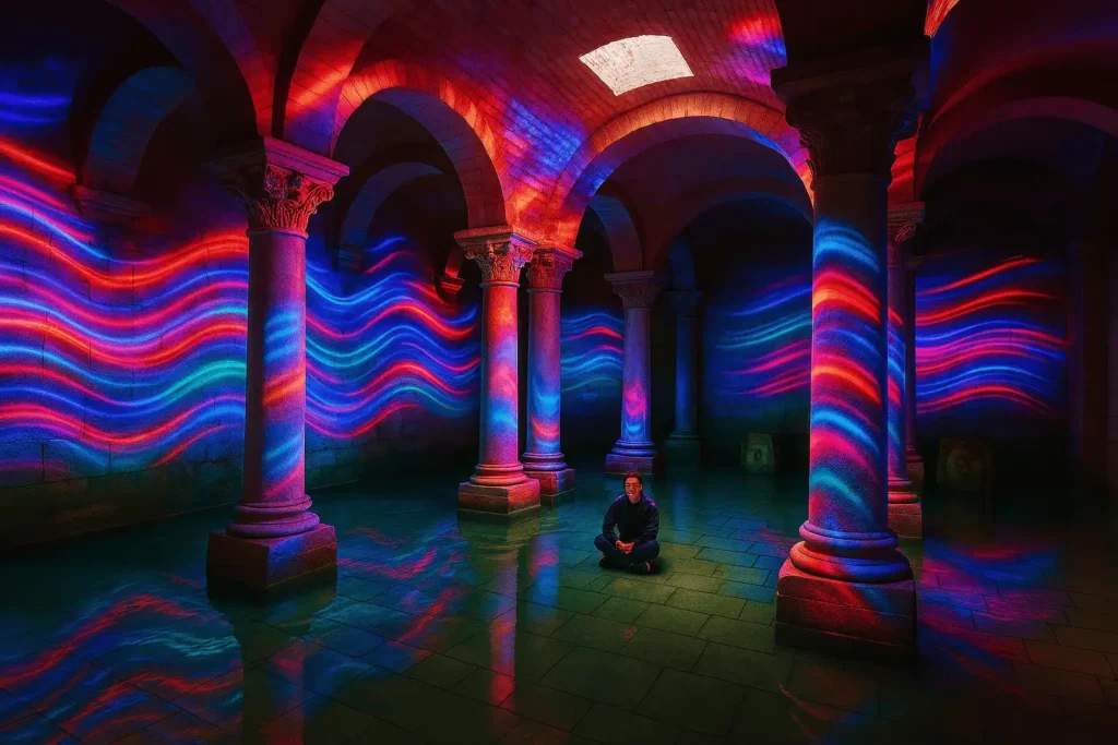 Şerefiye Cistern Ancient Walls with Modern Art